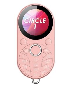 itel Circle 1 Mobile Phone - Unique Round Screen, 500mAh Battery, 1.32" Display, BT Call | Rose Gold