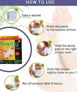 Detox Foot Pads with Ginger & Salt – 10pcs (White, Free Size) 4 03 ba444fa1 e274 44af ab22 1ece2bc9d71a