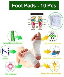 Detox Foot Pads with Ginger & Salt – 10pcs (White, Free Size) 6 3 ced69f7f d616 4ce0 86dd ace74d0bc419