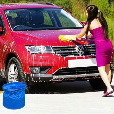 Products 72 foldable portable bucket with handle for outdoor use – multi-purpose cleaning bucket