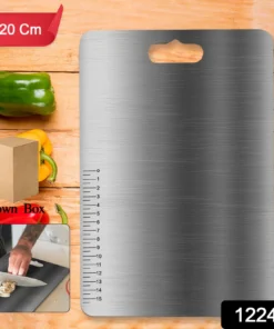 Premium Stainless Steel Cutting Board for Kitchen (31×20 cm, 1 Pc)