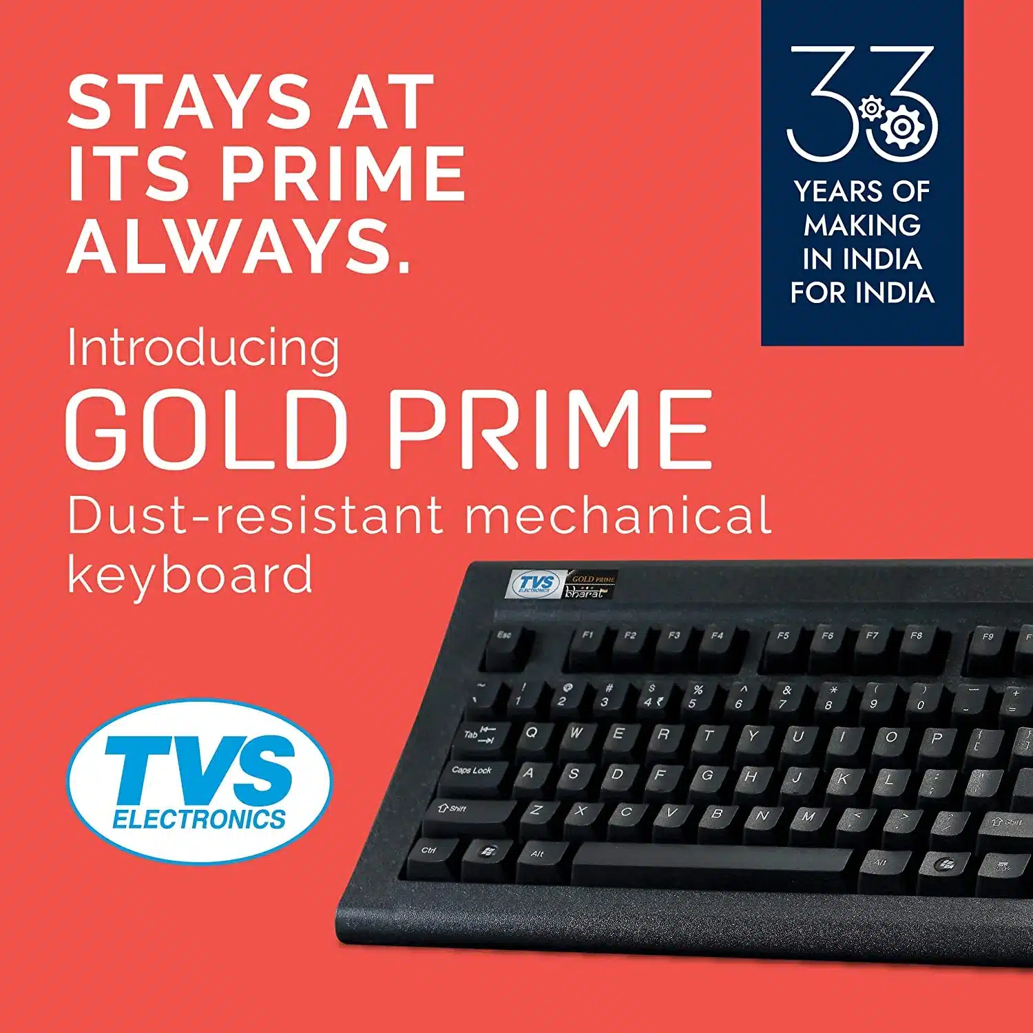TVS ELECTRONICS Gold Prime Mechanical Wired Keyboard - Image 7