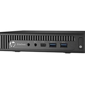 HP EliteDesk 800 G2 Mini PC (Intel Core i5 6th gen, 8 GB DDR4 RAM, 256 GB SSD, Windows 11, WiFi, MS Office|Intel HD Graphics|USB, Ethernet,DP), Black